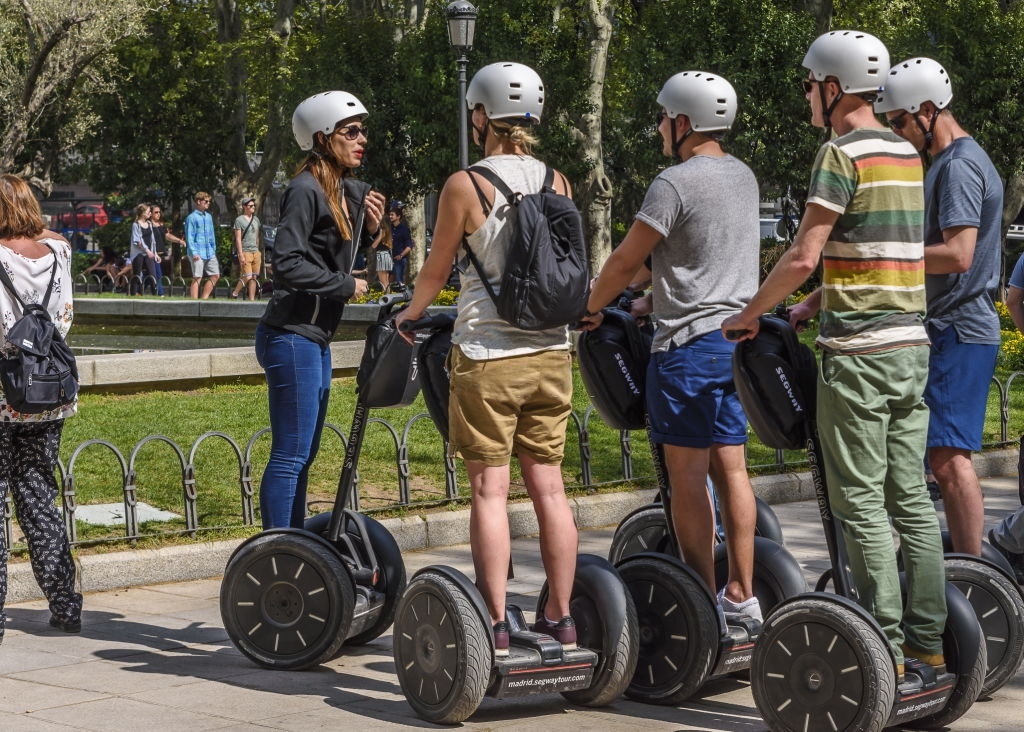 Segway Tour group in Madrid SPAIN