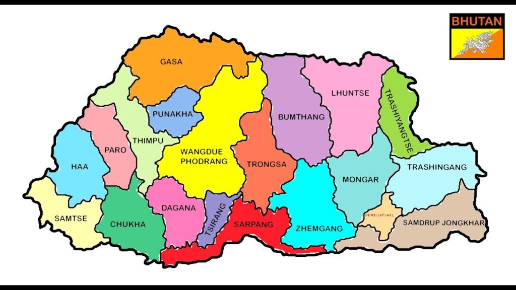 Bhutan Map