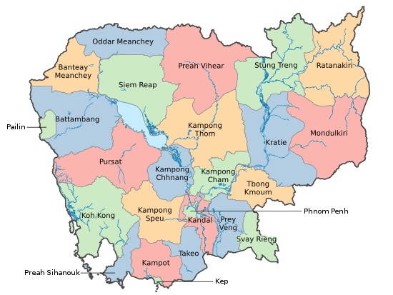 Cambodia Map