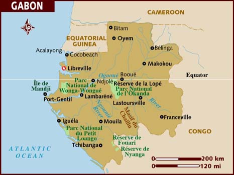 Gabon Map
